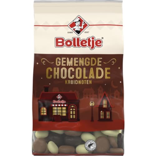 Bolletje Kruidnoten gemengde Chocolade I Spekulatius Kekse Schokolade Gebäck I Nikolaus Süßigkeiten 250g von Bolletje