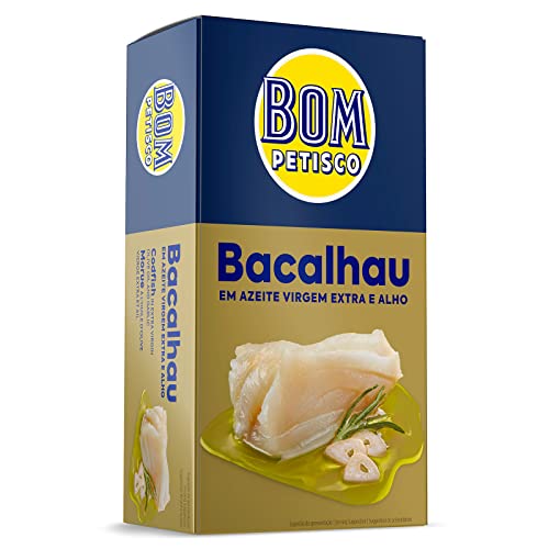 Bom Petisco - Bacalhau in Olivenöl und Knoblauch (4x120g) von Bom Petisco