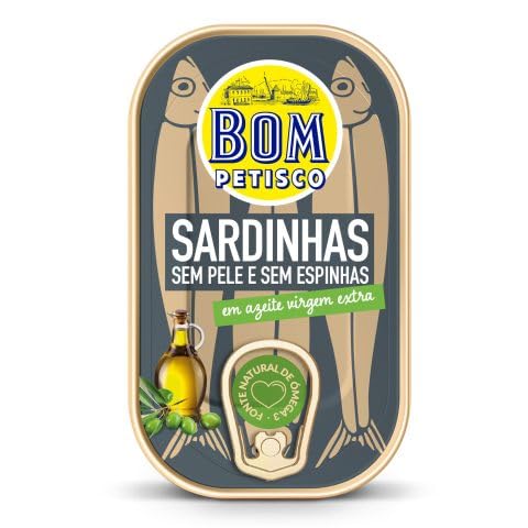 Bom Petisco - Sardinen ohne Haut und Gräten in Olivenöl (extra virgem) (6x120g) von Bom Petisco