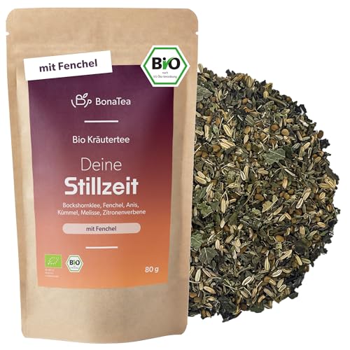 BIO Stilltee mit Fenchel - Stillzeit Kräutertee mit Bockshornklee und weiteren leckeren Frauenkräutern nach traditioneller Rezeptur von BonaTea