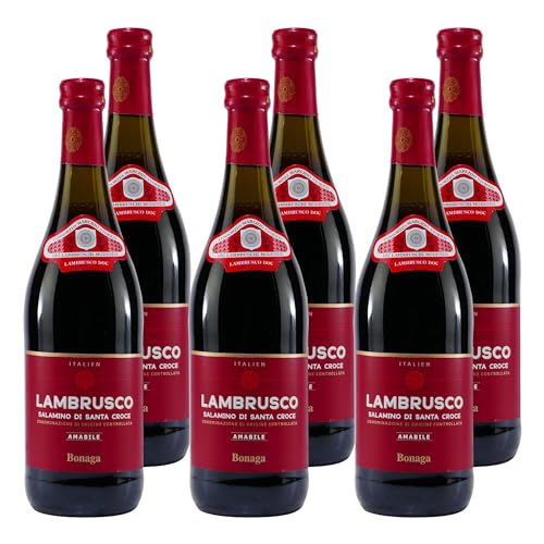 Bonaga Lambrusco DOC -lieblich- (6 x 0,75L) von Sattie