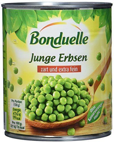 Bonduelle Erbsen feinste Auslese , 3er Pack (3 x 800 g Packung) von Bonduelle