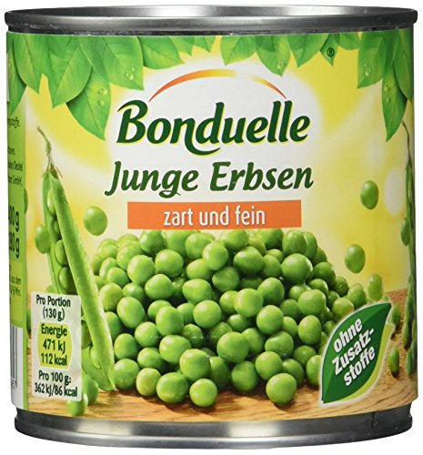 Bonduelle Erbsen sehr fein , 12er Pack (12 x 280 g) von Bonduelle