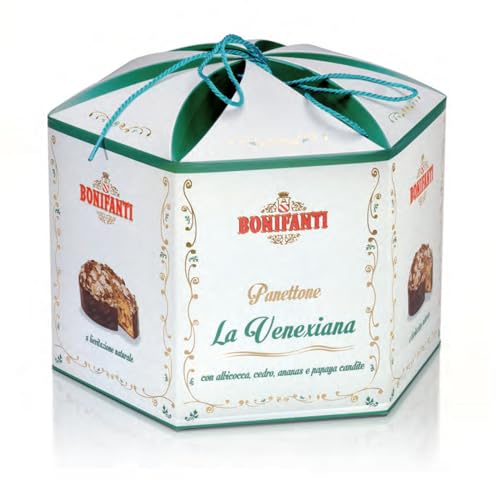 Panettone Bonifanti Glasiert Venexiana Corolla aromatisierte Frucht 1 kg von Bonifanti