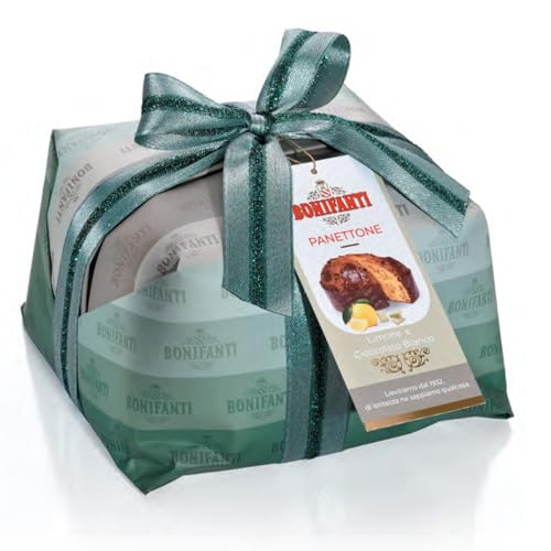 Panettone Bonifanti Zitrone und weiße Schokolade, handgewickelt, 1 kg von Bonifanti