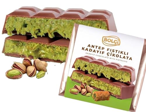 Dubai Schokolade - mit Pistazie & Kadayif - originale Dubai Rezeptur -100g Tafel (1 Tafel) von Boninger