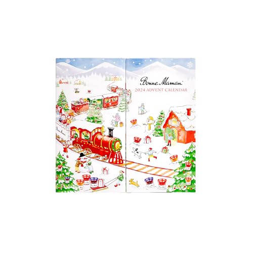 Bonne Maman 2022 Limited Edition Advent Calendar, 23 Mini Fruit Spreads and 1 Honey von Bonne Maman