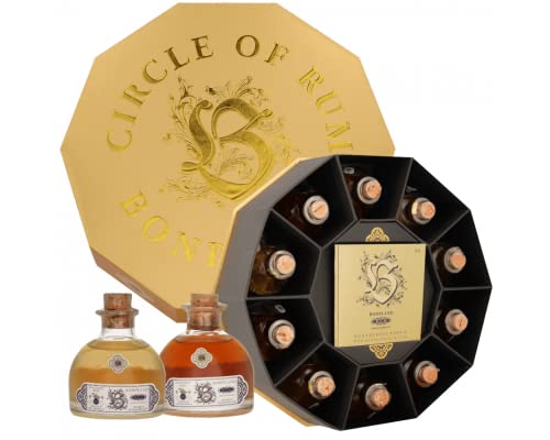 Bonpland | Circle of Rum | 10 x 5cl | Single Cask Collection Set 2018 |(45% vol/ 50% vol) | 10 sorgfältig ausgewählte Miniaturen | exotischen Aromen der Karibik | Sammlung außergewöhnlicher Rum-Sorten von Bonpland