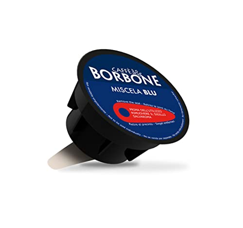 Caffè Borbone Kaffeekapseln, Blaue Kaffeemischung - 90 Stücke (6 Packungen zu 15 Kapseln) - Kompatibel mit Kaffeemaschinen der Marke Nescafè®* Dolce Gusto®* von CAFFÈ BORBONE