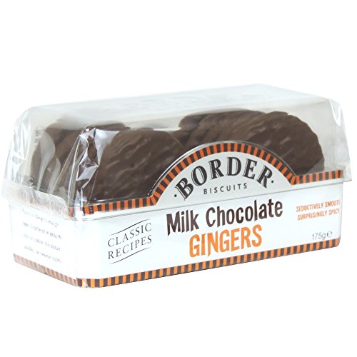 Border Biscuits - Milk Chocolate Gingers - 175g (Case of 6) von Border