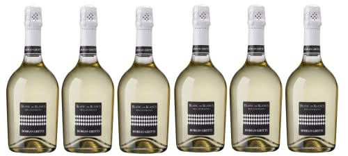 6x 0,75l - 2022er - Borgo Gritti - Blanc de Blancs Spumante - extra dry - Veneto - Italien - weißer Schaumwein extra dry von Borgo Gritti