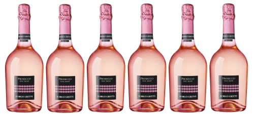 6x 0,75l - 2023er - Borgo Gritti - Prosecco Rosé Spumante - extra dry - Prosecco D.O.P. - Veneto - Italien - Rosé-Schaumwein extra dry von Borgo Gritti