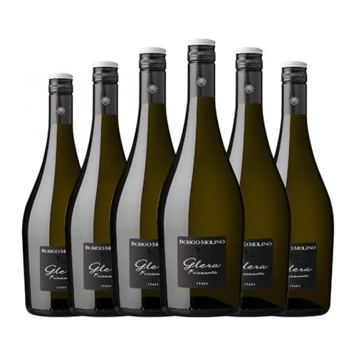 Borgo Molino Corte Frizzante Glera Veneto 75 cl Weißer Sekt (Karton mit 6 Flaschen von 75 cl) von Borgo Molino Vigne & Vini