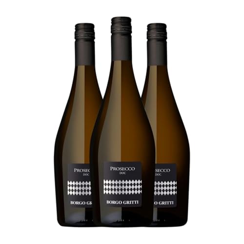 Borgo Molino Frizzante Glera Prosecco 75 cl Weißwein (Karton mit 3 Flaschen von 75 cl) von Borgo Molino Vigne & Vini