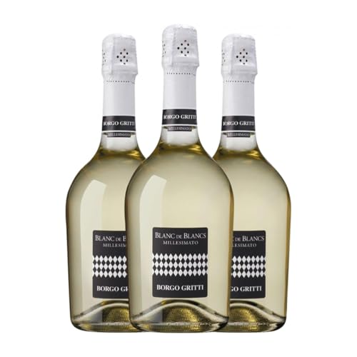 Borgo Molino Millesimato Blanc de Blancs Extra Dry Glera Extra Trocken Venezia 75 cl Weißer Sekt (Karton mit 3 Flaschen von 75 cl) von Borgo Molino Vigne & Vini