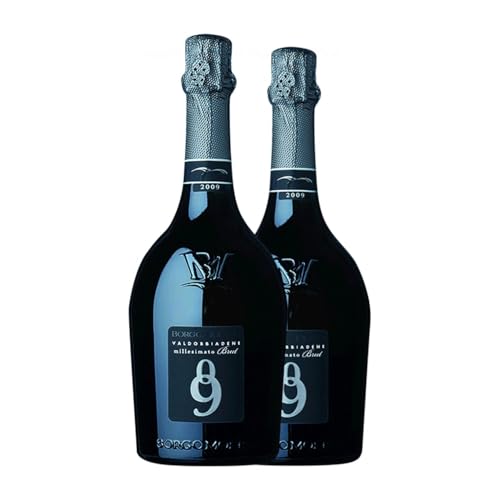 Borgo Molino Millesimato Spumante Glera Brut Prosecco di Valdobbiadene Superiore di Cartizze 75 cl Weißer Sekt (Karton mit 2 Flaschen von 75 cl) von Borgo Molino Vigne & Vini