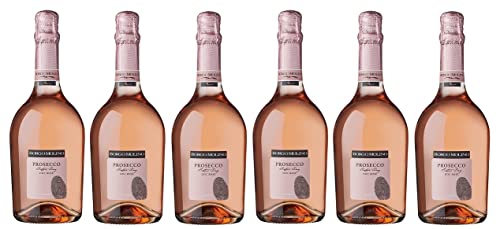 6x 0,75l - 2022er - Borgo Molino - Prosecco Rosé - Spumante extra dry - Prosecco D.O.P. - Veneto - Italien - Rosé-Schaumwein trocken von Borgo Molino