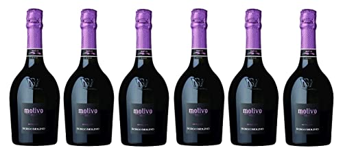 6x 0,75l - Borgo Molino - Motivo - Rosé - Spumante extra dry - Marca Trevigiana I.G.P. - Veneto - Italien - Rosé-Schaumwein extra dry von Borgo Molino