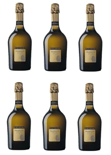 6x 0,75l - Borgo Molino - Prosecco - Spumante extra dry - Treviso D.O.P. - Veneto - Italien - Schaumwein extra dry von Borgo Molino