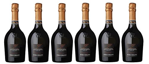 6x 0,75l - Borgo Molino - Prosecco Superiore - Spumante extra dry - Valdobbiadene D.O.C.G. - Veneto - Italien - Schaumwein extra dry von Borgo Molino