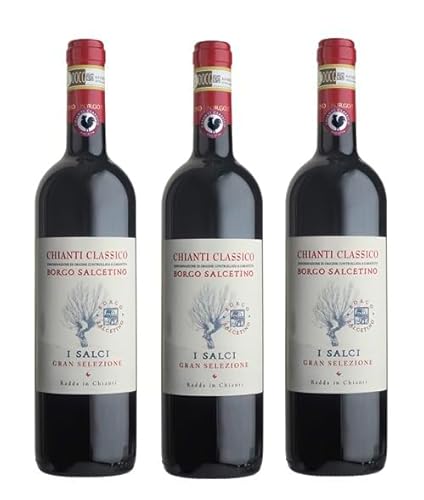 3x 0,75l - 2016er - Borgo Salcetino - I Salci - Chianti Classico Gran Selezione D.O.C.G. - Toscana - Italien - Rotwein trocken von Borgo Salcetino