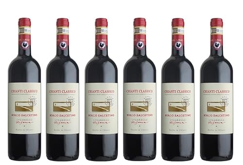 6x 0,75l - 2019er - Borgo Salcetino - Lucarello - Chianti Classico Riserva D.O.C.G. - Toscana - Italien - Rotwein trocken von Borgo Salcetino