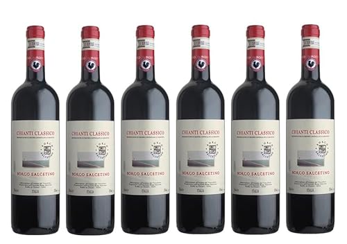 6x 0,75l - 2020er - Borgo Salcetino - Chianti Classico D.O.C.G. - Toscana - Italien - Rotwein trocken von Borgo Salcetino