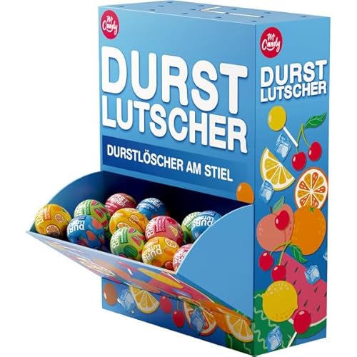 1 Box Durstlöscher Lollys am Stiel a 1,2 kg (1 Box mit 100 Lutschern) + SPace Keks gratis a 45 g von Onlineshop Bormann von Bormann