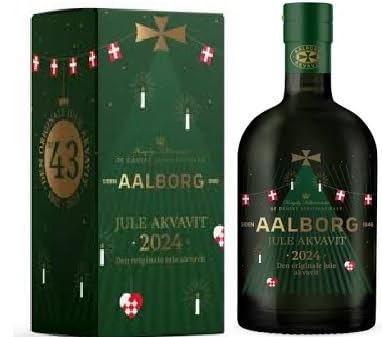 1 Flasche Jule Aalborg Akvavit 2024 limeted Edition Jubiläum 0,7l + Space Keks 700 ml von Bormann