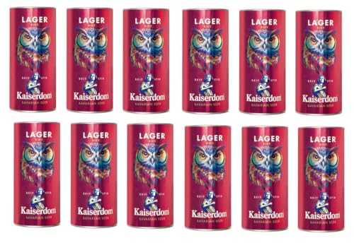 12 Dosen Kaiserdom Lager Bier Bavarian Beer a 1000ml mit 5,5% Vol. inc. EINWEG Pfand + Space von Bormann