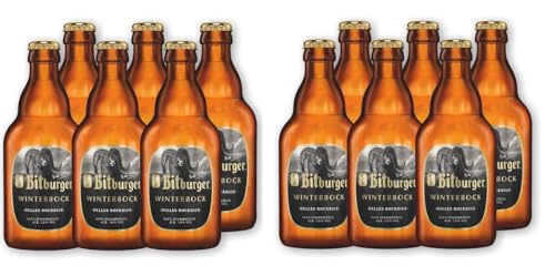 12 Flaschen Bitburger Winterbock Winterbier 0,33l - Bockbier inc. MEHRWEG Pfand 7% Vol. von Bormann