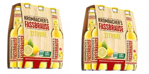 12 Flaschen Krombacher Fassbrause Zitrone a 330ml inclusiv 0.48€ MEHRWEG Pfand Bier inc. Pfand von Bormann