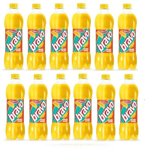 12 Flaschen Rauch Bravo Orange Mango a 0,5 L inkl. EINWEGPFAND + Space Keks gratis a 45 g von Onlineshop Bormann von Bormann