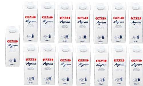 15 x 250ml Gazi Ayran Getränk mit Joghurt und Salz ultrahocherhitzt + Space Riegel von Onlineshop Bormann von Bormann