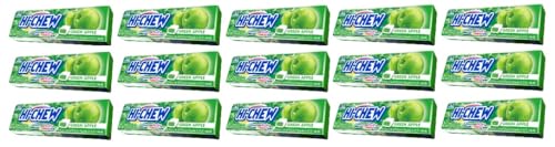 15 x 50g Hi- Chew Kaubonbons Green Apple/Grüner Apfel naturaly Flavored Chew + Space Riegel 45g von Onlineshop Bormann von Bormann