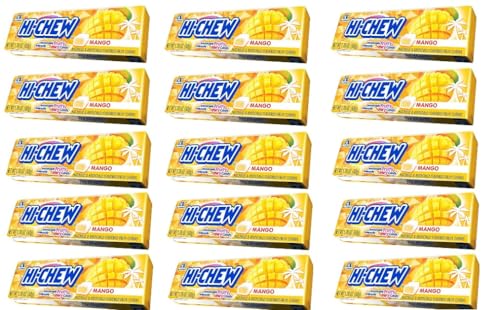 15 x 50g Hi- Chew Kaubonbons Mango naturaly Flavored Chew + Space Riegel 45g von Onlineshop Bormann von Bormann