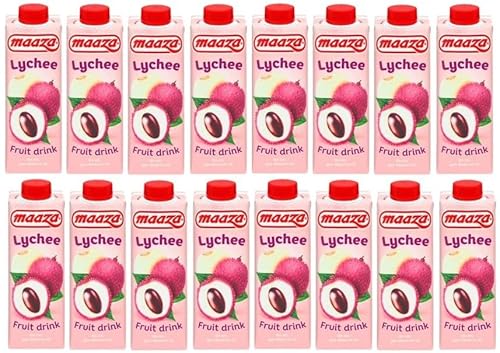 16 Packungen Maaza Lychee frucht drink a 0,33 L + Space Keks gratis a 45 g von Onlineshop Bormann von Bormann