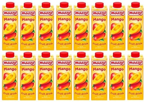 16 Packungen Maaza Mango frucht drink a 0,33 L + Space Keks gratis a 45 g von Onlineshop Bormann von Bormann