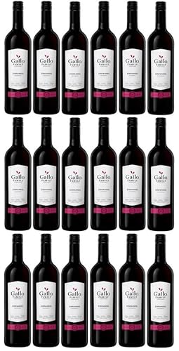 18 Flaschen Gallo Family Zinfandel Rot QmgH a 0,75 L 14% vol. Gallo Winery + Space Riegel von onlineshop Bormann von Bormann