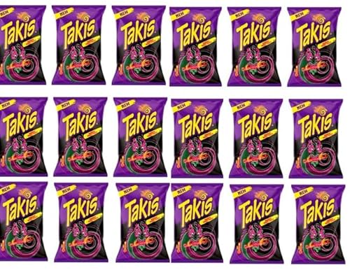 18 x Takis Dragon Sweet Chilli a 100g - Hot Chilli Pepper Tortilla Chips + Space Riegel von Onlineshop Bormann von Bormann