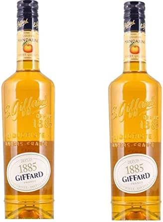 2 Flaschen Giffard Liquer Mandarine Fruchtlikör 35% Vol. a 700ml Likör + Space Keks (45 g) von Onlineshop Bormann von Bormann