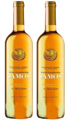 2 Flaschen Samos Likörwein Kourtaki a 750ml 15% Vol. (aus Muskattrauben) Greek Wine Doux + Space Riegel von Onlineshop Bormann von Bormann