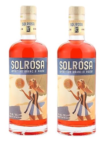 2 Flaschen Solrosa Aperitivo Italienische Blutorange 15% Vol. a 0,7l Aperitiv Likör+ Space Riegel von Onlineshop Bormann von Bormann