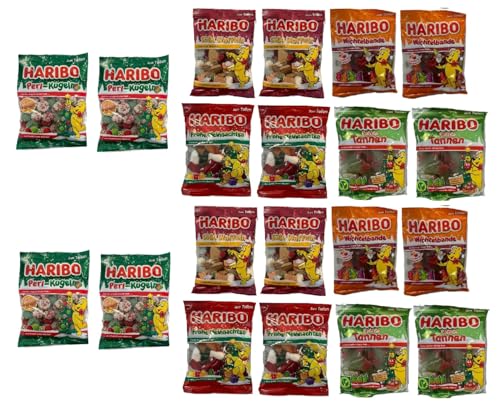 20 Tüten Haribo Weihnachts Weihnachten Mix aus 5 Sorten 200 G + Space Keks gratis a 45 g von Onlineshop Bormann von Bormann