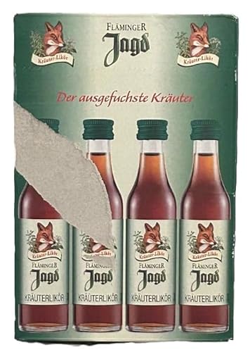 24 Flaschen Fläminger Jagd Kräuterlikör a 0,04 L 30% vol. + Space Keks gratis a 45 g von Onlineshop Bormann von Bormann