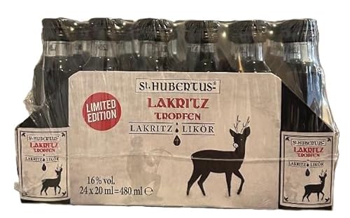 24 x 0,02l Hubertus Lakritz Tropfen a 0,02l Friesen Tropfen 16% Vol. + Space Keks gratis a 45 g von Onlineshop Bormann von COXZD