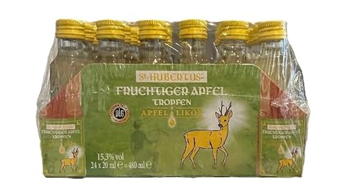 24 x 0,02l St. Hubertus Fruchtiger Apfel Tropfen a 0,02l Friesen Tropfen 15,3% Vol. + Space Keks gratis a 45 g von Onlineshop Bormann von Bormann