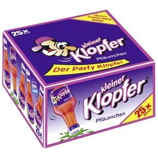 250 Fläschen kleiner Klopfer Schnäpse Pflaume mit 17% Vol. a 0.02l Karneval 10 Boxen 25 Flaschen a 20ml + Space Keks von Onlineshop Bormann von Bormann