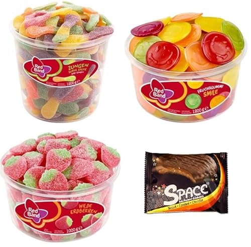 3 Dosen Red Band Mix/Zungen/Smile/Wilde Erdbeeren + Space Keks von Onlineshop Bormann von Bormann