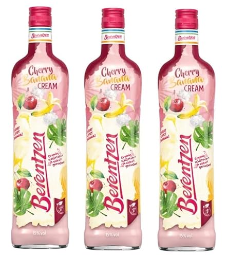 3 Flaschen Berentzen Cherry Banana a 0,7 L 15% vol. + Space Keks gratis a 45 g von Onlineshop Bormann von Bormann